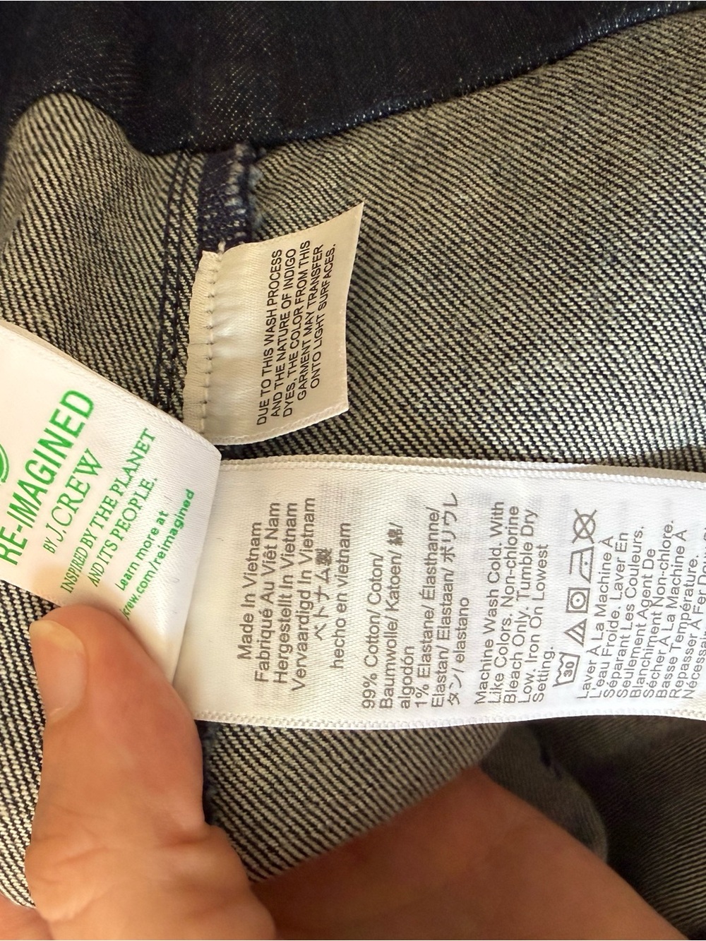 J. Crew Navy Sleeveless Denim Sheath Dress - Picture 6 of 6